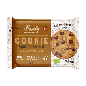 Organic &amp; gluten-free chocolate chip cookie - 65g